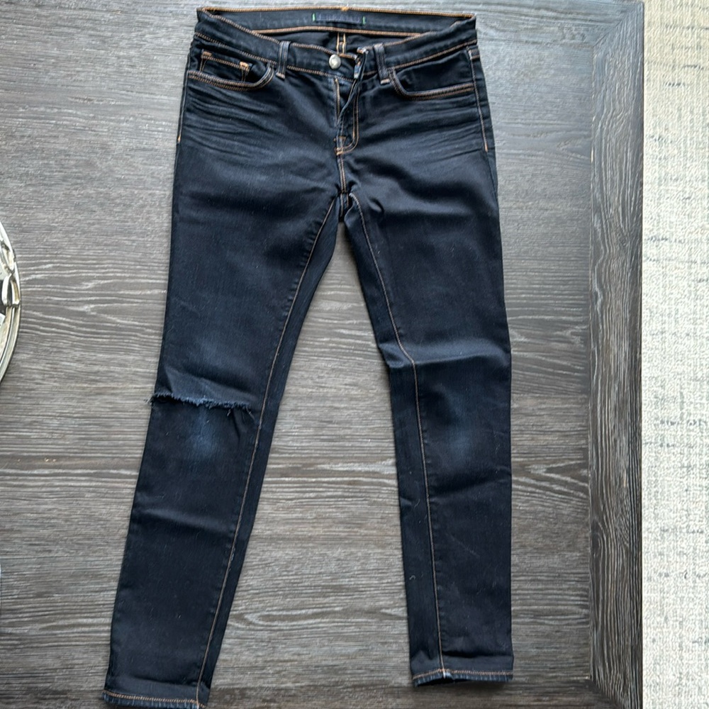 J Brand black skinny jeans, size 28
